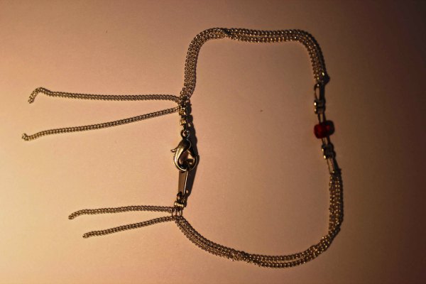 Bracelet Chaine rouge Manta double rang